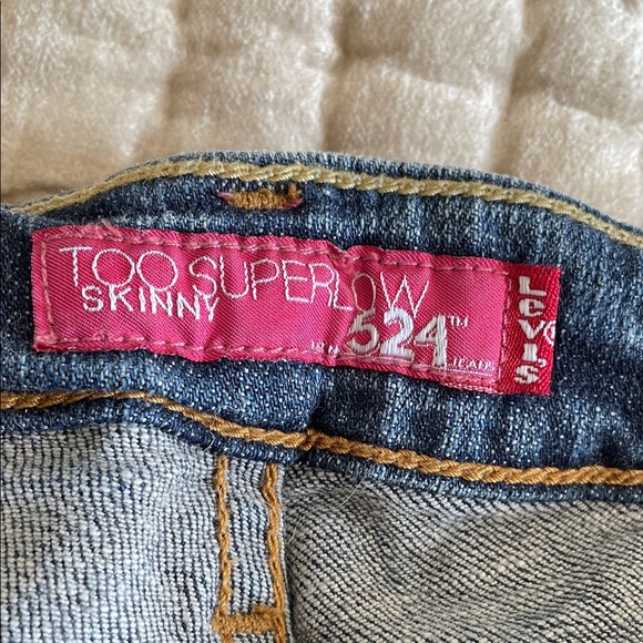 Levi's 524 Dark Blue Skinny Jeans - Picture 2 of 4